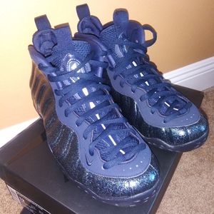 Foamposites Obsidian Navy Glitter